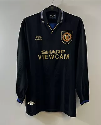 Manchester United Player Issue Cantona Away Football Shirt 1993/95 XL Umbro F17 • £6999.99