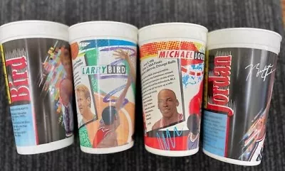 McDonalds 1992 1994 NBA Cups Larry Bird Michael Jordan LOOK! 4 CUPS TOTAL • $10