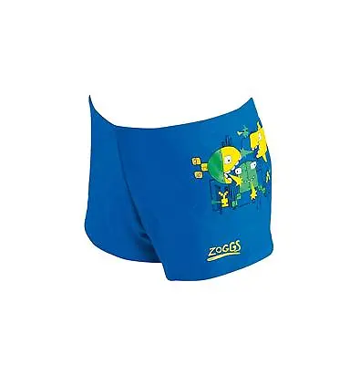 Zoggs Boy's New Wave Hip Racer Swimming Trunks / Shorts - Perfect For Lessons • £4.99