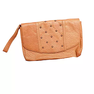 Red By Marc Ecko Women's Purse Wristlet Tan Brown Silver Studded • $25