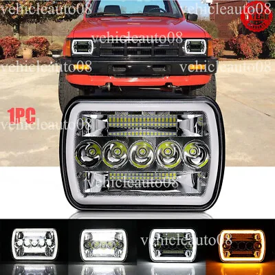 Fit Toyota Pickup 1982-1997 7x6  Square LED Headlight Hi/Lo Beam DRL Turn Signal • $28.98