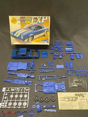 MPC Ford EXP Model Kit Opened 1/25 1982 Blue 1980's Vintage Car Sport • $19.99