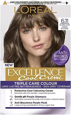 L'Oréal Paris Excellence Cool Crème Permanent Hair Dye Radiant At-Home Hair  • £11.95