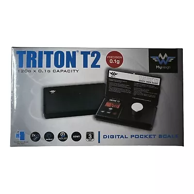 🔥 MyWeigh Triton T2 120 Digital Pocket Scale 120g X 0.1g Capacity Jeweler 🔥 • $12.76