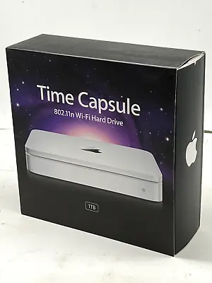 Apple Time Capsule Wifi Hard Drive Storage 1 TB Time Machine External A1355 • $55.88