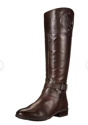 Vince Camuto Brown Leather Riding Boots Size 7 • $35