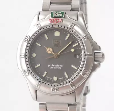 TAG Heuer 4000 Series 999.213K Quartz Gray Men's Swiss Watch Video • $299