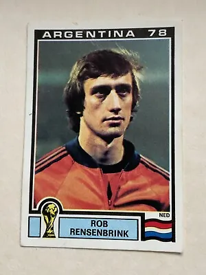 Panini World Cup Argentina 78 Unused Sticker - ROB RENSENBRINK. NEDERLANDS #274 • £6.50