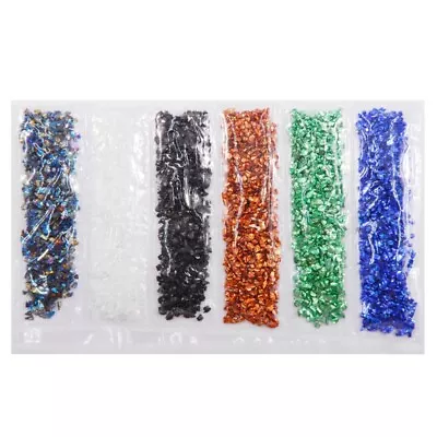 3D Crushed Glass Stones Charm Small Glitter For Nail Art Decorati • £6.41