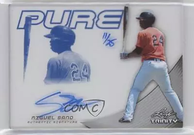 2013 Leaf Trinity Pure Auto Blue /25 Miguel Sano #P-MS1 Auto • $12.04