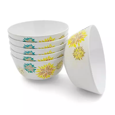 Melamine Food Grade Ethenic Flower Bowl Set (4 Inch) 6 Pcs • £52.52