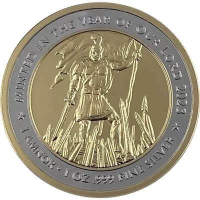 2023 Captain Moroni Mormon LDS 1 Troy Oz 24K Gold Platinum Serial Number Silver  • $75