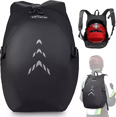 Motorcycle Backpack For Men - Large Capacity Waterproof Helmet Backpack Small • $40.75