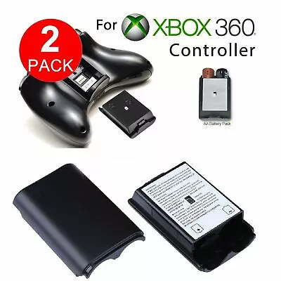 $3.69 • Buy 2PCS AA Battery Back Cover Case Shell Pack For Xbox 360 Wireless Controller USA