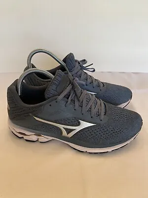 Mizuno Wave Rider 23 Women's Size 9 Running Shoes Grey/White/Purple • $40