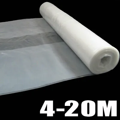 Greenhouse Film Clear Builders Polythene Sheeting Dust Sheet Cover 3M Wide • £15.99