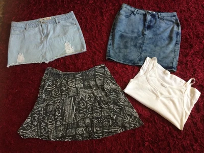 £6.50 • Buy Great, Comfy Ladies Holiday Bundle, Skirts, 3/4 Pants & NWOT Vest Top Size UK 14