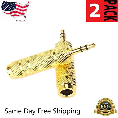 $4.64 • Buy 6.35mm 1/4 Female To 3.5mm 1/8  Male Jack Stereo Headphone Audio Adapter