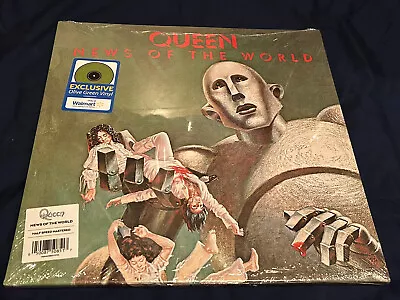 Queen News Of The World Olive Green Exclusive Walmart Vinyl Lp New • £40