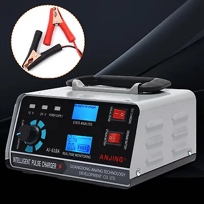 Heavy Duty Smart Car Battery Charger 400W 12V/24V Automatic Pulse Repair Trickle • $43.70