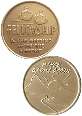 AA Recovery Bronze Affirmation Medallion - Fellowship... (BRM141) • $2.40