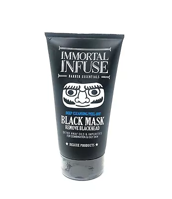 2 X Immortal Infuse Barber Black Mask For Blackheads 150ml Beauty Facials • $33.95