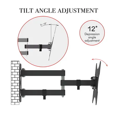 Adjustable Rotatable TV Stand Wall Mount Bracket For 26-55 Inch Screens • £9.70