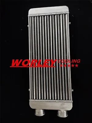 Front Mount Aluminum Turbo Intercooler 600x300x75mm Same Side 76mm Inlet/Outlet • $130