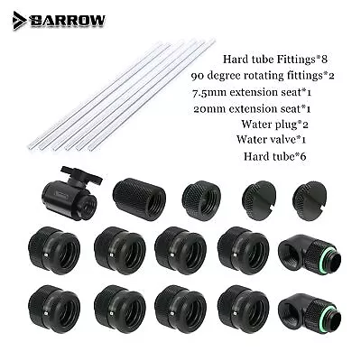 Barrow Fitting Kit For OD12/14/16mm Hard Tube /Rigid Fitting Combo/PETG Tube • $111.32
