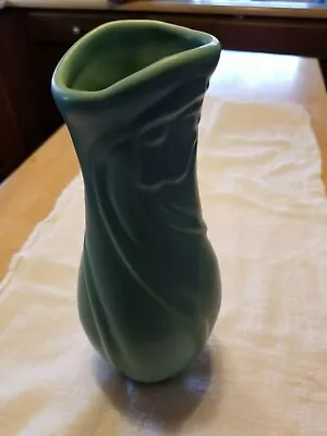 Van Briggle Vase Green 9 1/4 Inches Tall • $199.99