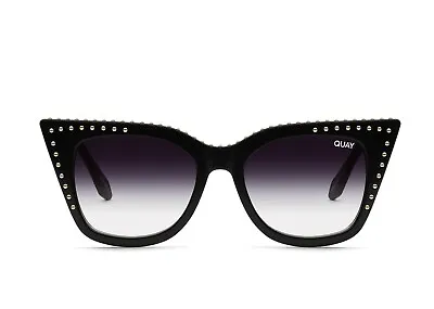 QUAY Harper Studded Black Fade Womens Sunglasses NWOT • $49.99
