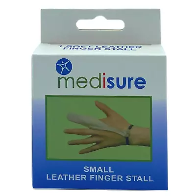 Soft Leather Finger Stall Secures To Wrist Injury/ Wound Protection • £3.89