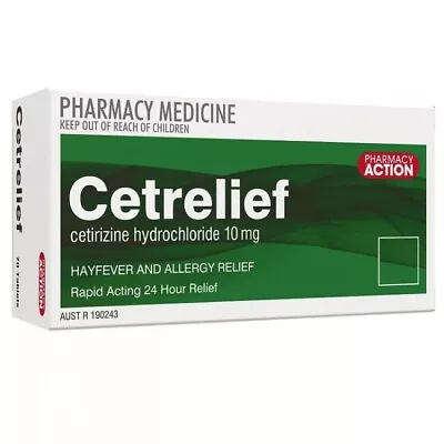 Cetrelief *140 Tablets Of Cetirizine 10mg- (same As Zyrtec )exp. 01/2026 • $23.10