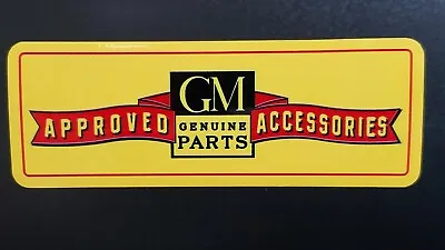 Vintage GM Approved Accessories Quality Vinyl Decal New! Durable & Waterproof 6  • $14