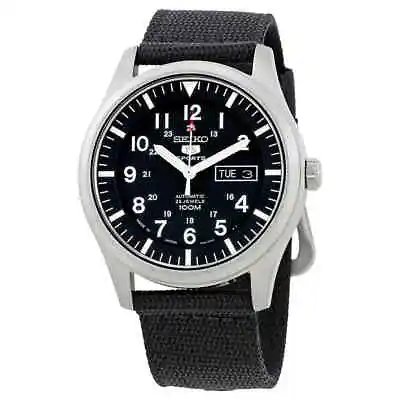 Seiko 5 Automatic Black Dial Men's Watch SNZG15J1 • $174.90