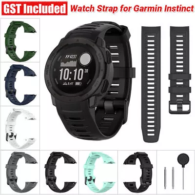 Watch Strap For Garmin Instinct Band Silicone Replacement Band Strap Wristband • $8.96