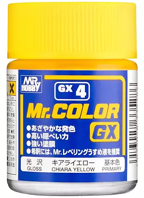 Mr. Hobby Mr Color Lacquer GX004 Gloss Chiara Yellow 18ml • $3.69