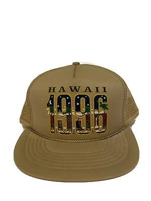 Vintage 1996 Hawaii Hat Cap Snapback Trucker Hat Mesh • $12.50