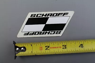 Schroff Surfboards Original 80's Black White Clear V60A Vintage Surfing STICKER • $22