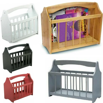 £14.90 • Buy Wooden Magazine Rack Letters Mail Newspaper Holder Storage Shelf Stand Basket