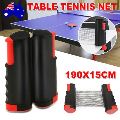 $15.85 • Buy Retractable Table Tennis Net Ping Pong Replacement Nets Rack Sport Training 1.9m