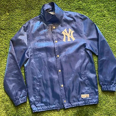 Vintage New York Yankees Jacket | Button Up | Retro MLB | Majestic Athletic • £85