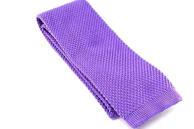 New Knit Knitted Tie Necktie Slim Skinny Narrow Square Woven 2.5in 30+ Colors • $8.99