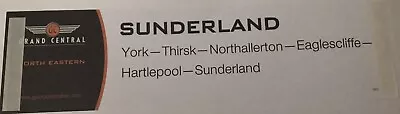 Grand Central Railway Window Labels Sunderland • £1.30