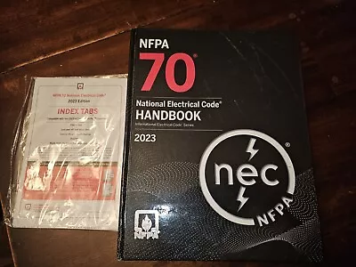 NFPA 70 National Electrical Code NEC Handbook 2023 Edition With Tabs Hardcover • $54.23