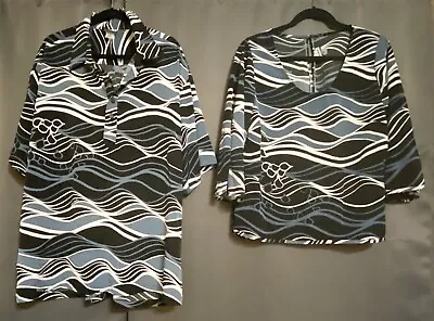 Manuhealii Men’s Aloha Shirt 2XL & Woman’s Aloha Wear Blouse Size S Hawaiian Set • $100