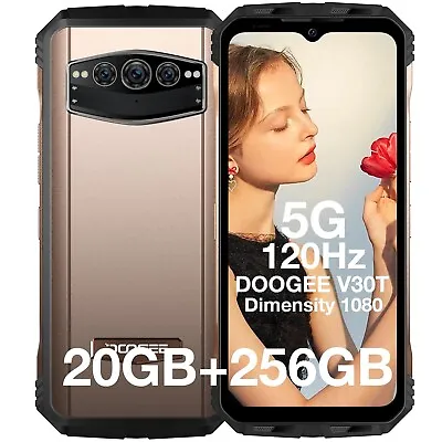 DOOGEE V30T 5G Smartphone 20GB+256GB 120Hz 10800mAh Night Vision Phone Unlocked • $309