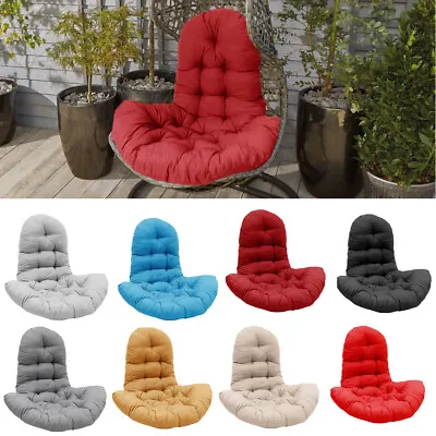 Garden Egg Chair Cushion Seat Thick Padded Swing Hanging Chair Mat Patio Outdoor • £18.94