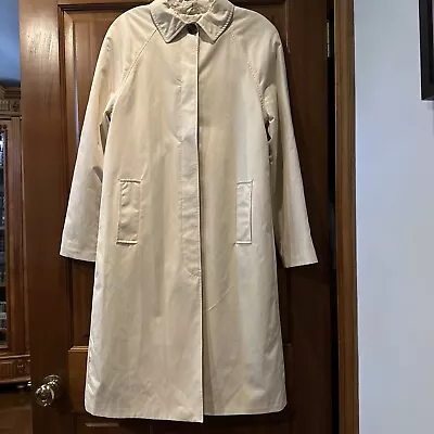 John Lewis A -Line Mac  Stone Trench Coat Size 8/S • $321.86