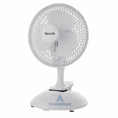6  Desk Top Table Portable Fan 2 Speed Clip-On Air Cooling Fans For Home Office • £16.96